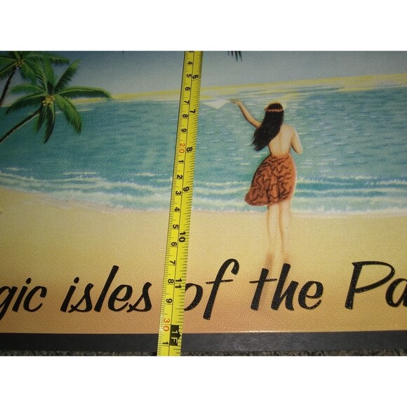 Fly To Hawaii Magic Isles of the Pacific Island Beach Life Metal Tin Sign 12x15" - Picture 2 of 3